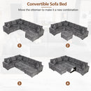 Sectional Sofa Pull-Out Sofa Bed Sleeper With A Storage Ottoman, Three Pillows And Charging Devices For Living Room by Unique Piece Furniture