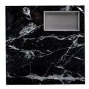 A modern and practical coffee table made of MDF material with black patterns. The fusion of elegance and natural fashion 31.4"x31.4"x12"