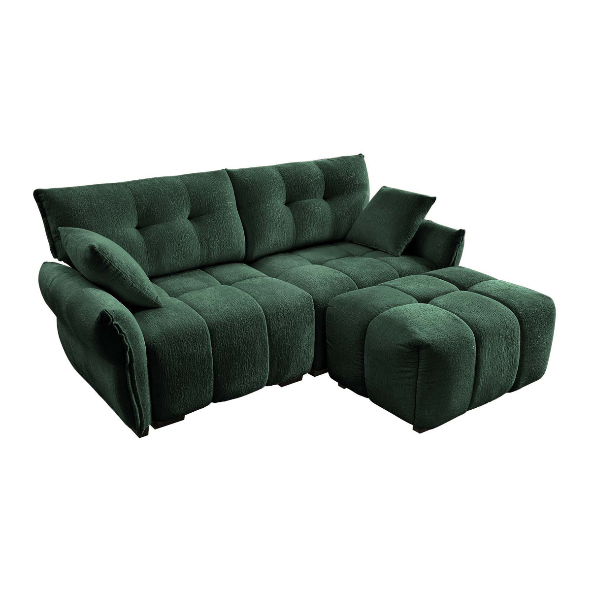 Sofa Set With Ottoman And Pillows, Textured, High Resilience Cushions, photo 4 of 40