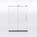 Frameless Shower Door, Clear Tempered Glass - Brushed Nickel