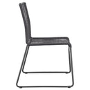 Jerome - Stackable Side Chair (Set of 2) - Charcoal by HouseOfZazla