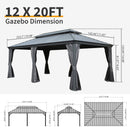 12' X 20' Hardtop Gazebo