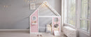 Twin House Bed with Slide, Ball Light Strip