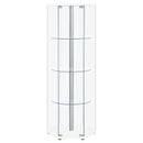 Tenley - 4 Shelf Curio Cabinet With Hexagonal Design