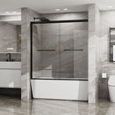 Goodyo - Double Sliding Bathtub Shower Door With Sgcc Clear Tempered Glass by HouseOfZazla
