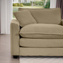 Modern Classic Fabric Single Chair Deep Seat Sofa With Pillow by HouseOfZazla