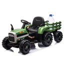 Ride On Tractor With Trailer - 24V Battery Powered Electric Tractor Toy by HouseOfZazla