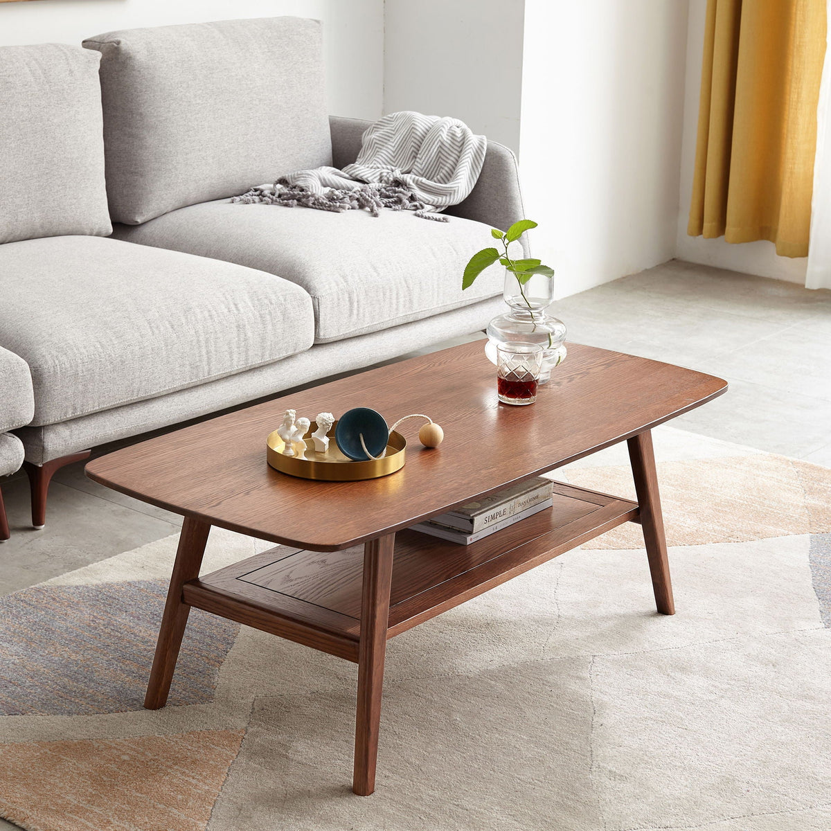 Low Coffee Table With Storage Shelf, photo 5 of 13