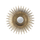 Retro DesignSunburst Metal Wall Mirror Decorative Mirror For A Bedroom Dressing Room, Hallway Or Living Space - Gold by Unique Piece Furniture