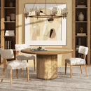 Louise - Split Back Upholstered Dining Side Chair (Set of 2) - Travertine Beige by Unique Piece Furniture