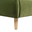 Roman - Curved Headboard Upholstered Platform Bed by HouseOfZazla
