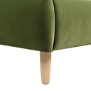Roman - Curved Headboard Upholstered Platform Bed by Unique Piece Furniture
