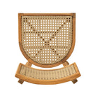 Netro Acacia Wood Dining Chair with Light Brown Wicker