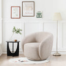 Swivel Accent Upholstered Barrel Chair by HouseOfZazla