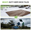 44 Pcs Interlocking Deck Tiles 12" x 12" HDPE Outdoor Flooring by HouseOfZazla