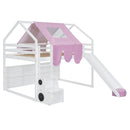 Loft Bed With House Shaped Frame And Tent by Unique Piece Furniture