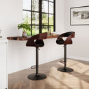 Archer - Adjustable Swivel Bar Stool - Black by HouseOfZazla