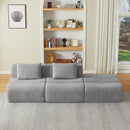Oversized 3 Seater Compressed Sofa with Chenille Fabric