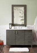 James Martin Metropolitan 48" Dual Mount Single Bathroom Vanity, Silver Oak