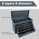 Heavy Duty Metal Tool Box - 24-inch Portable Organizer