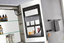 60in. W x 36 in. H LED Large Rectangular Aluminum Alloy Surface Mount Medicine Cabinet with Mirror