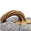 Set of 3 Plush Fabric Pumpkins in Brown