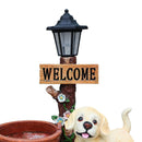 Labrador Puppy Solar Planter Garden Statue by HouseOfZazla