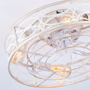 20" Caged Ceiling Fan with Lights and Remote Control by HouseOfZazla