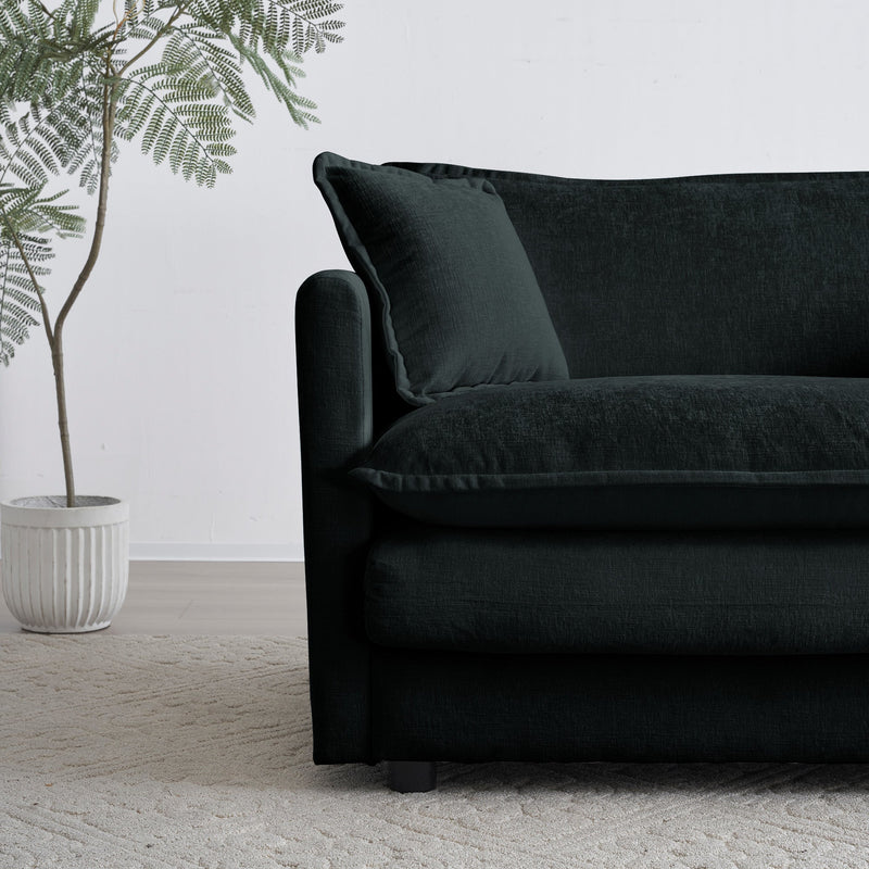 Walker Edison | Modern Chenille Cloud Couch