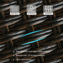 Alora 5-Piece Outdoor Patio Rattan Dining Furniture Set With Swivel Armchairs (91823705)