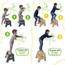 2-Step Wooden Stool for Kids by Ocodile.com