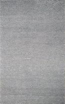 Modern Solid Pattern Gray Hand Woven Wool Area Rug