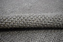 Modern Solid Pattern Gray Hand Woven Wool Area Rug