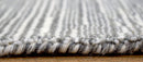 Solid Silver Hand Loom Wool Area Rug 5x8 - Modern Contemporary