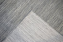 Solid Silver Hand Loom Wool Area Rug 5x8 - Modern Contemporary