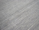 Solid Silver Hand Loom Wool Area Rug 5x8 - Modern Contemporary