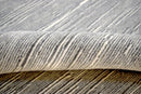 Solid Silver Hand Loom Wool Area Rug 5x8 - Modern Contemporary