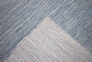 Silver Hand Woven Modern Premium Wool Viscose Blend Area Rug 5x8