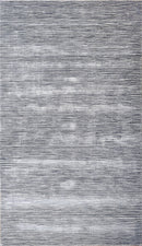 5x8 Modern Gray and Silver Area Rug | Handmade with Wool & Viscose | TRD1007058