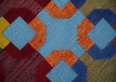 Multicolor Wool Area Rug 5x7 - Modern Southwestern Hand Woven