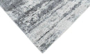 Ready to Ship Silver And Ivory Modern Abstract Hand Loom 5x7.6 Viscose Rug by The Rug Decor