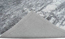 Ready to Ship Silver And Ivory Modern Abstract Hand Loom 5x7.6 Viscose Rug by The Rug Decor