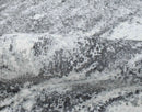 Ready to Ship Silver And Ivory Modern Abstract Hand Loom 5x7.6 Viscose Rug by The Rug Decor