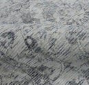 Silver and Gray Transitional Hand Loomed Wool Area Rug - 5x7