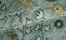 Custom Made Hand Knotted Tree of life Blue And Ivory Runner Wool Rug by The Rug Decor