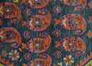 Charcoal Rust Beige Traditional Heriz Hand-Knotted Wool Area Rug by The Rug Decor