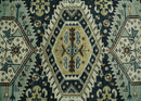 Blue Ivory Olive Hand Knotted Wool Area Rug - Traditional Oriental by The Rug Decor