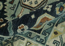 Blue Ivory Olive Hand Knotted Wool Area Rug - Traditional Oriental by The Rug Decor