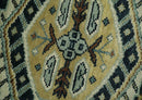 Blue Ivory Olive Hand Knotted Wool Area Rug - Traditional Oriental by The Rug Decor