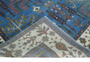 Wool Area Rug Traditional Tree of Life Hand-Knotted Blue Ivory by The Rug Decor